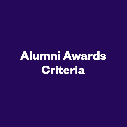 Alumni Awards Criteria image